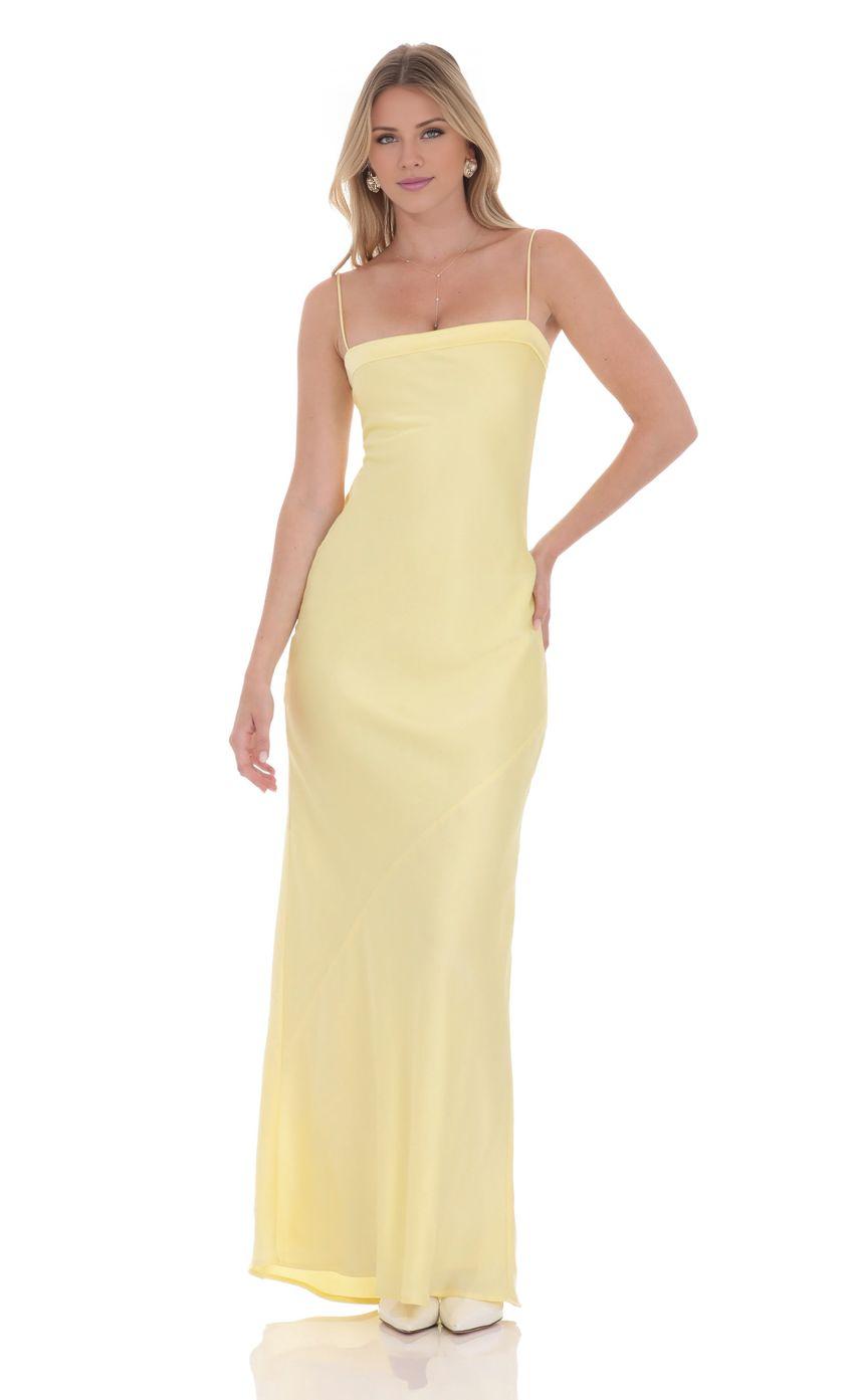 Vestido de fiesta Jimiss con escote cuadrado, hombros descubiertos, sin mangas, tirantes finos, espalda descubierta y largo hasta el suelo