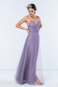 Vestido de noche Jimiss con escote en V, hombros descubiertos, sin mangas, espalda descubierta, transparente y largo hasta el suelo