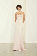 Vestido de fiesta Jimiss con escote cuadrado, hombros descubiertos, sin mangas, tirantes finos, espalda descubierta y largo hasta el suelo