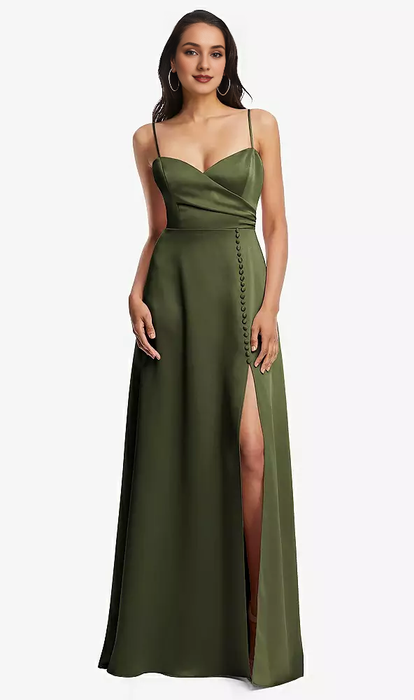 Detalles de hebilla, correa de hombro ajustable para imitar la longitud del cuerpo, vestido de fiesta