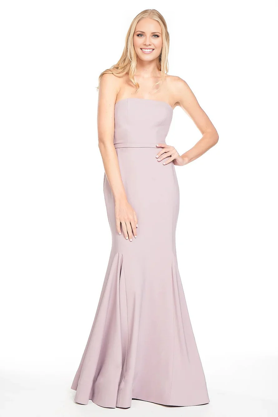 Vestido de noche Jimiss con hombros descubiertos, sin mangas, sin tirantes, sin espalda y largo hasta el suelo