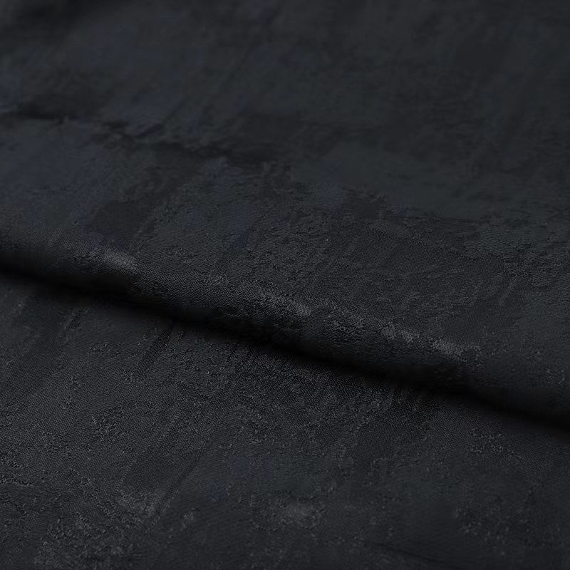 Abiti da ballo a trapezio, abiti floreali, invitati a nozze, feste di nozze, strascico corto, senza maniche, spalle scoperte, raso con applicazioni di spacchi