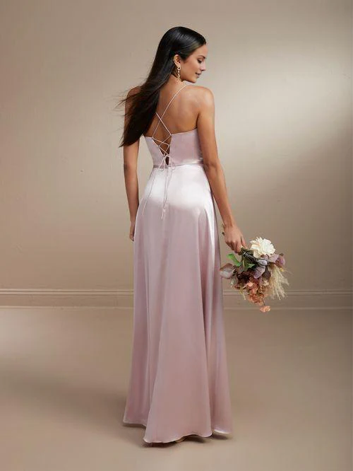 Vestido de fiesta Jimiss con escote corazón, hombros descubiertos, sin mangas, tirantes, espalda descubierta, abertura lateral y largo hasta el suelo