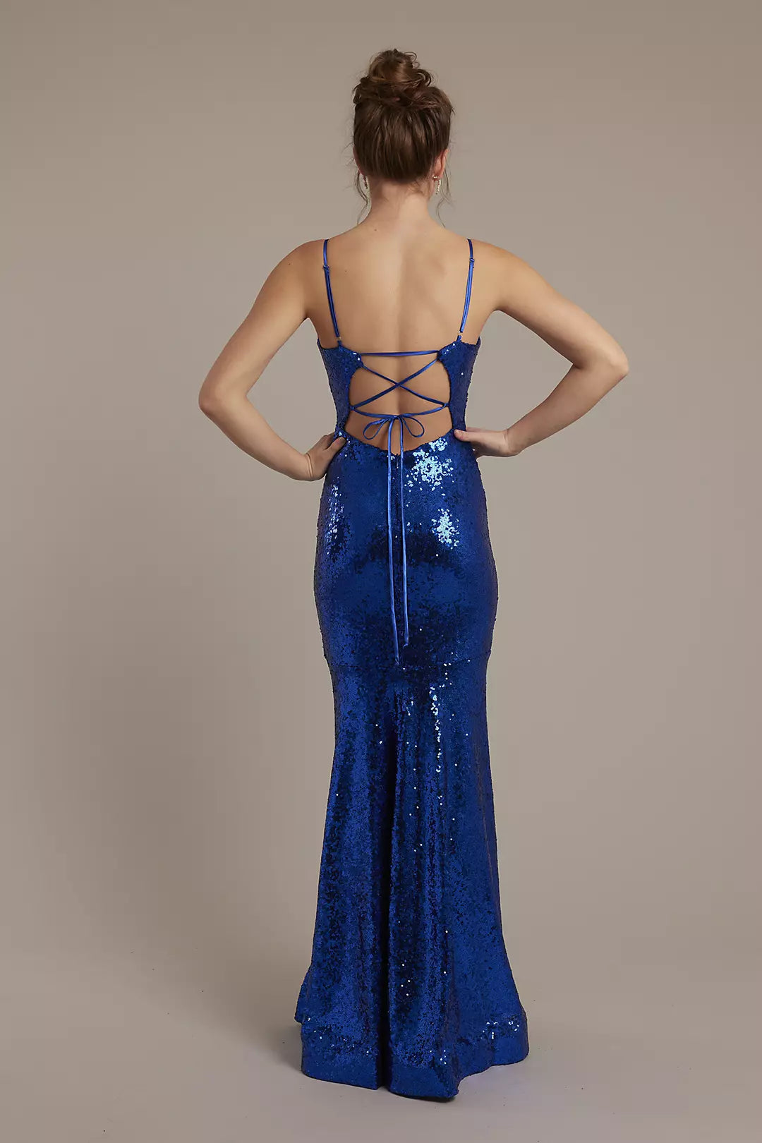 Jimiss Sequin Spaghetti Strap Mermaid Dresses prom dress