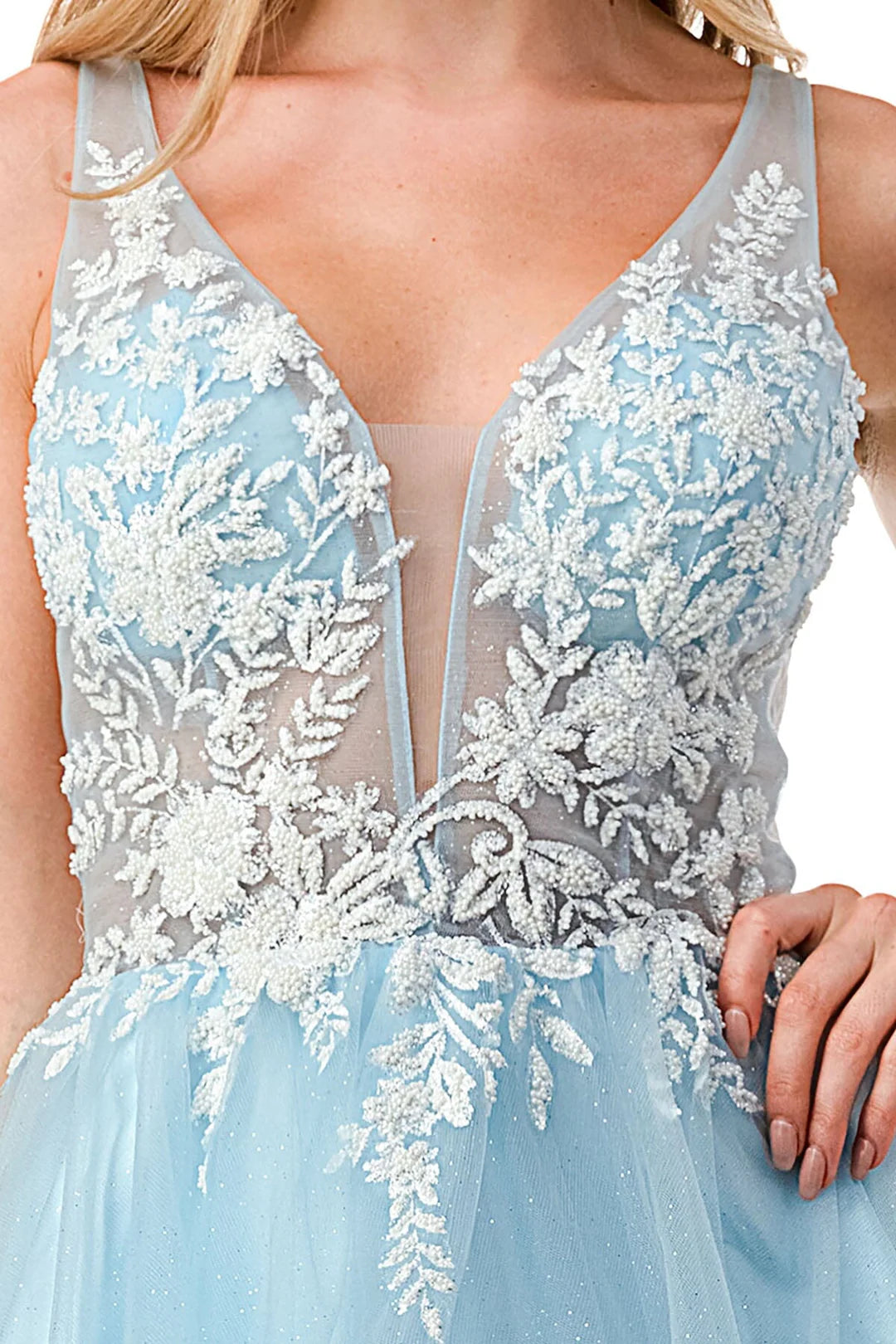 Vestido de corsé ajustado, corto, sin mangas, con ilusión y calcomanía de flores