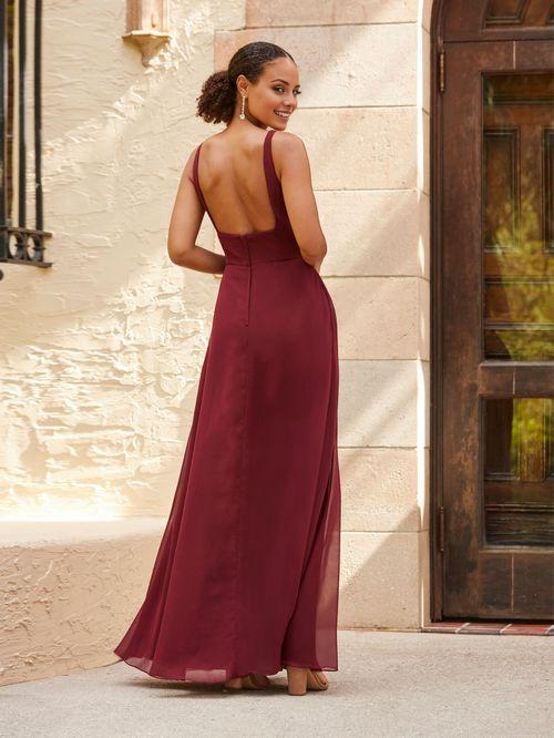 Vestido de fiesta Jimiss con escote cuadrado, hombros descubiertos, sin mangas, espalda descubierta y largo hasta el suelo
