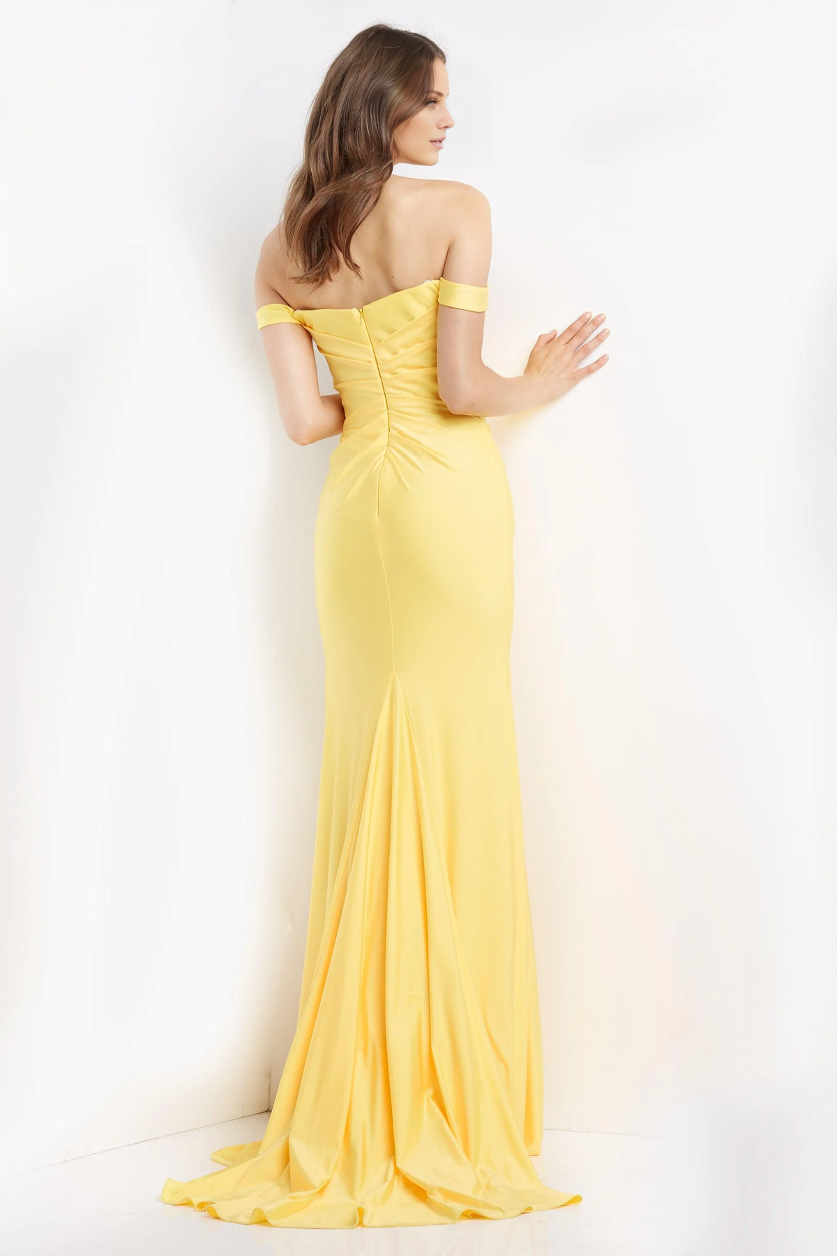 Vestido de fiesta Jimiss con escote en forma de corazón, hombros descubiertos, sin mangas y largo hasta el suelo