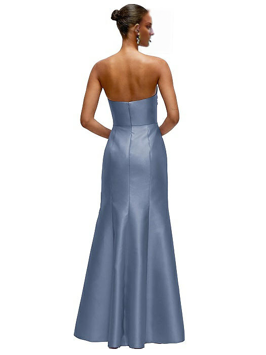 Vestido de fiesta Jimiss con hombros descubiertos, sin mangas, sin tirantes, sin espalda y largo hasta el suelo