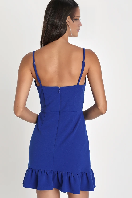 Vestido de fiesta corto Jimiss con escote en V, sin mangas, tirantes finos y espalda descubierta