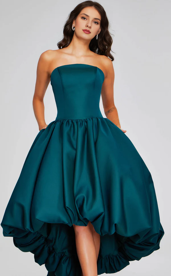 Shoulderless strapless backless tea long Prom dress