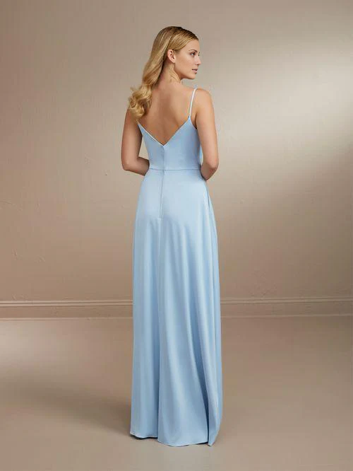 Vestido de fiesta Jimiss con escote cuadrado, hombros descubiertos, sin mangas, tirantes finos, espalda descubierta y largo hasta el suelo