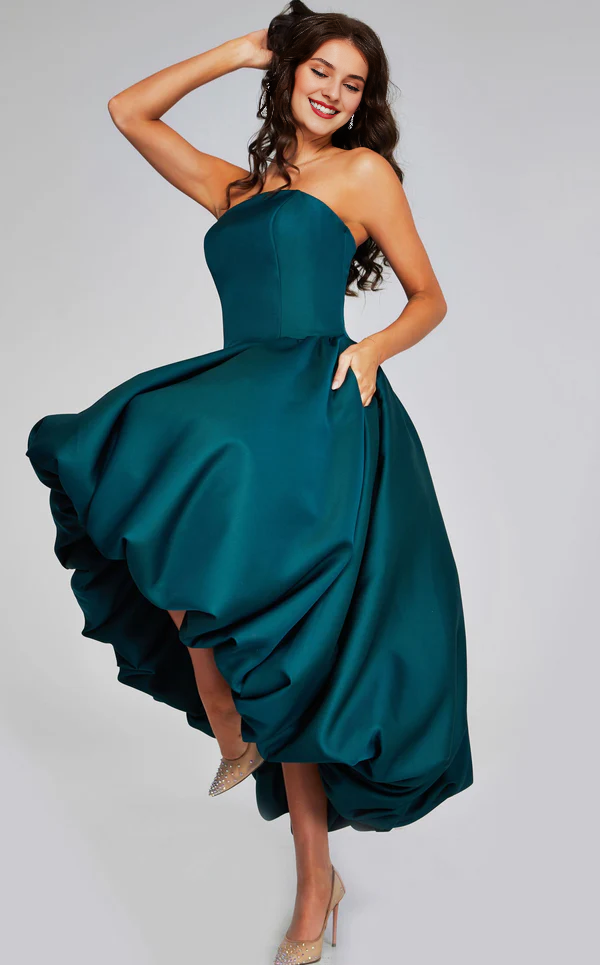 Shoulderless strapless backless tea long Prom dress