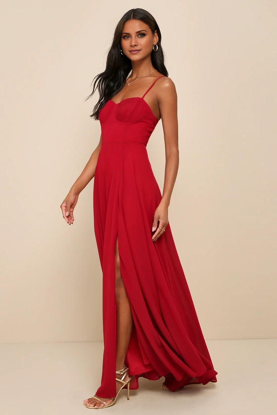 Vestido de noche Jimiss con escote cuadrado, hombros descubiertos, sin mangas, tirantes finos, espalda descubierta, abertura lateral y largo hasta el suelo