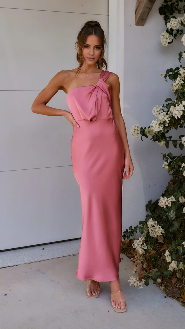 Vestido de fiesta Jimiss de un solo hombro, sin mangas, sin espalda y largo hasta el suelo