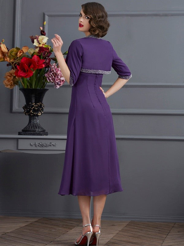 Vestidos de madre de la novia de gasa, cortos, sin mangas, con tirantes finos y corte princesa