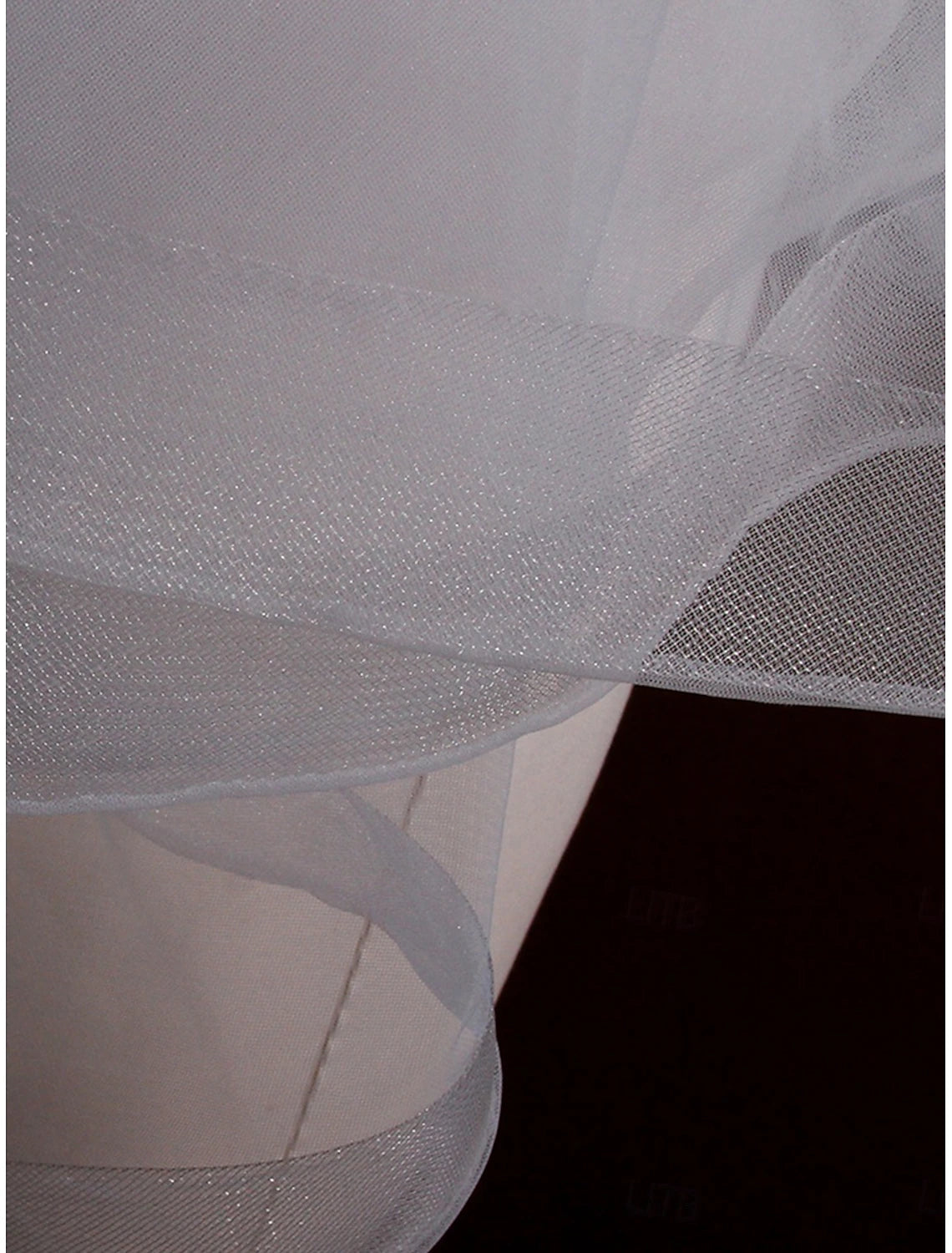 Jimiss - Vestido de novia contemporáneo/de moda de una sola capa con velo catedral y gasa con borlas