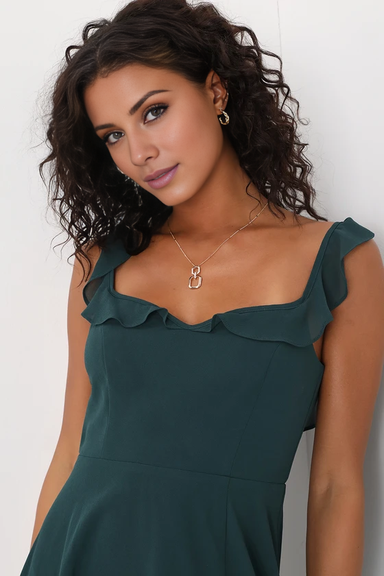 Vestido de noche Jimiss con escote cuadrado, sin mangas, espalda descubierta, abertura lateral y largo hasta el suelo