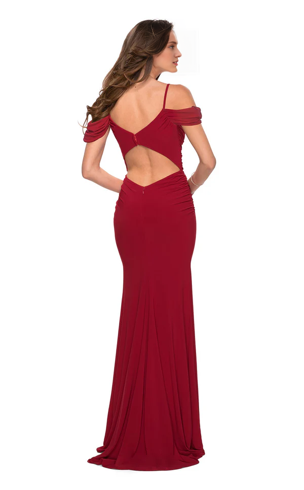 Sleeveless tight corset and floor length Prom dress