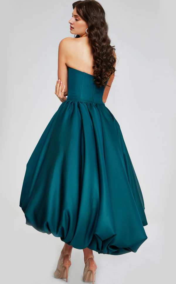 Shoulderless strapless backless tea long Prom dress