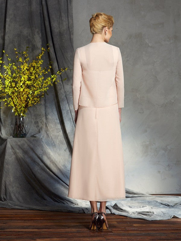 Vestidos de gasa para madre de la novia, corte A/princesa, tirantes, apliques, sin mangas, largo hasta la rodilla