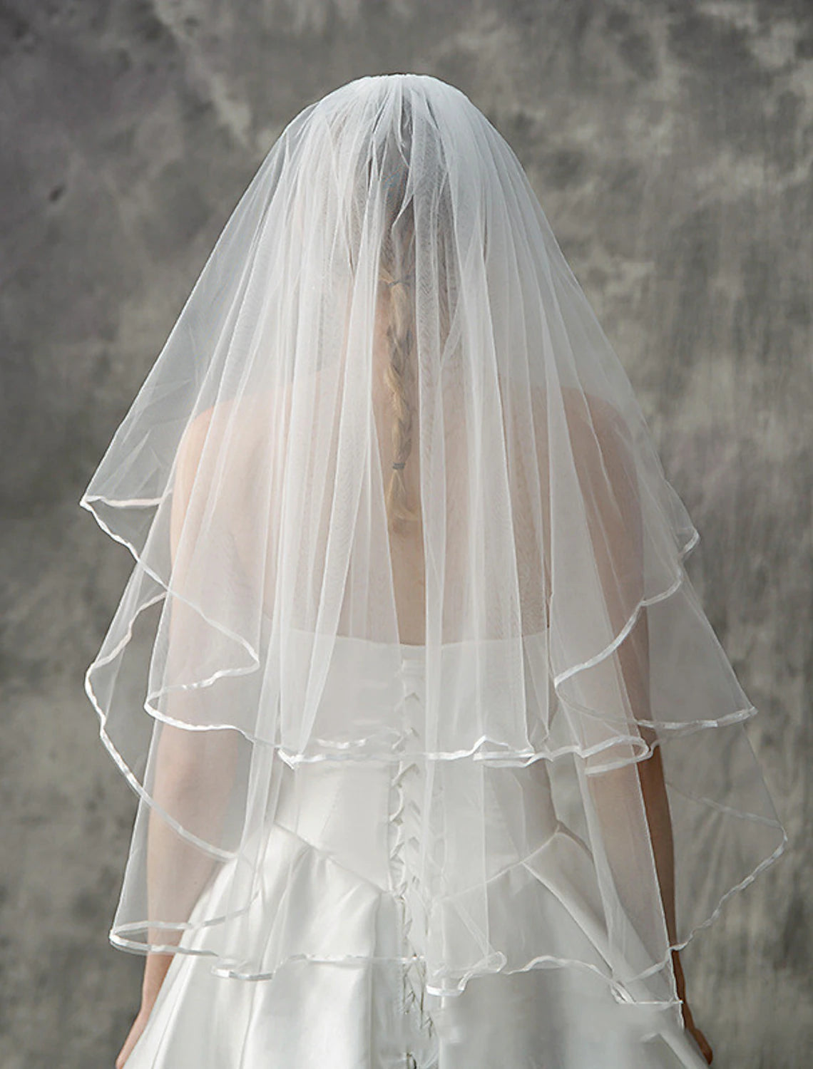Ivory Satin A-Line Strapless Floor-Length Evening Dress
