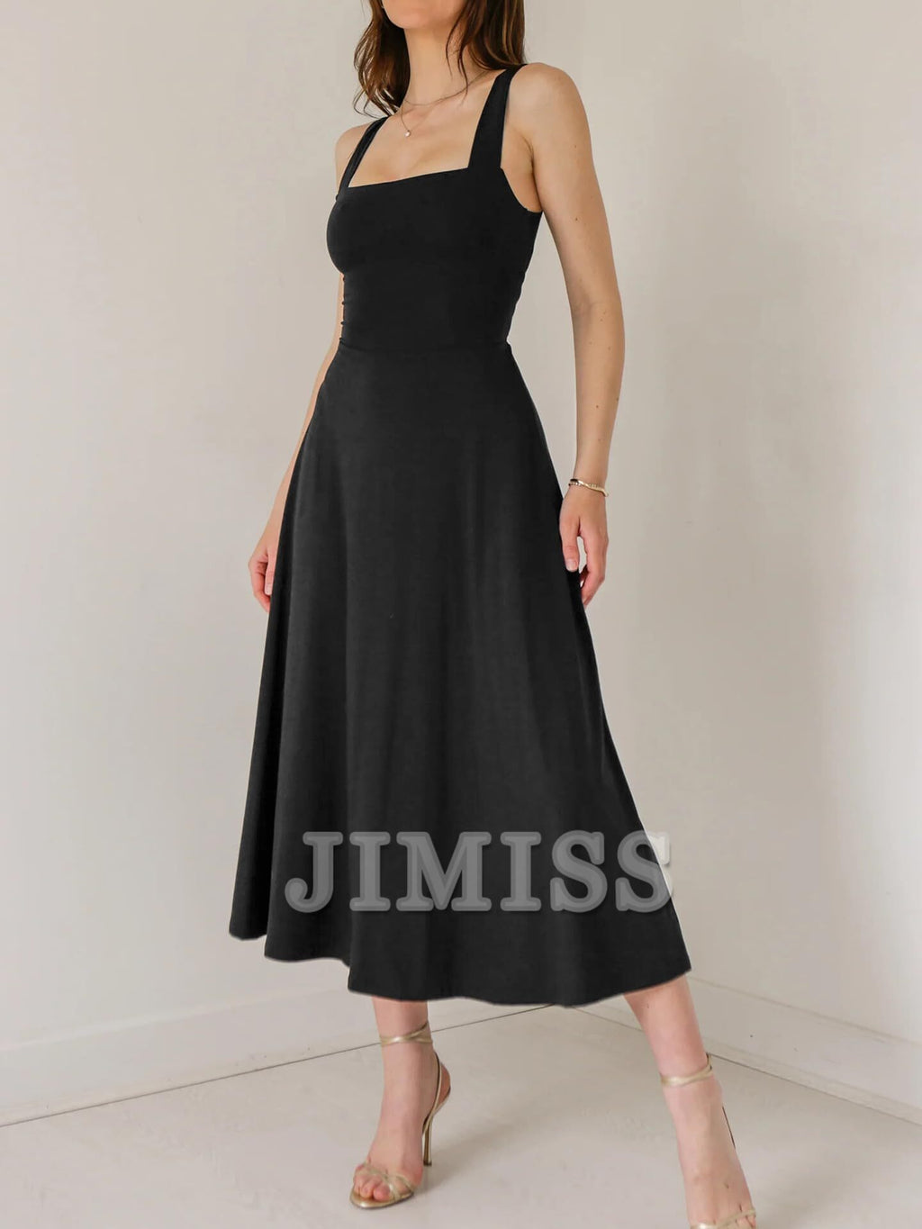 Vestido elegante, ajustado, con tirantes finos y espalda descubierta, informal, sexy, tipo chaleco, de noche.