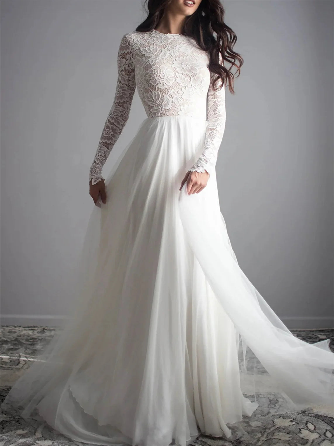 Vestido de novia princesa con cuchara y tierra