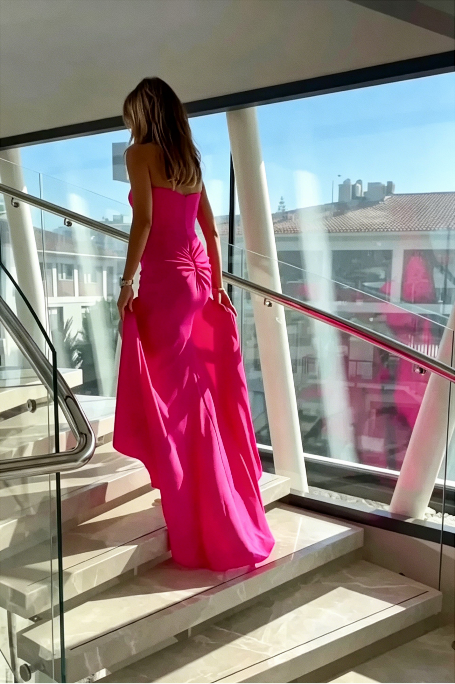 Bold Mermaid Strapless Sweetheart Neck Closed Back Floor Length Evening Dresses