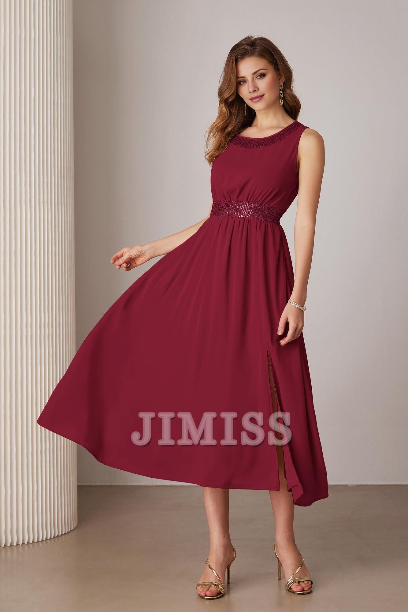 Sequined mother of the bride dresses wedding party cocktail party dress two-piece sequined dress set