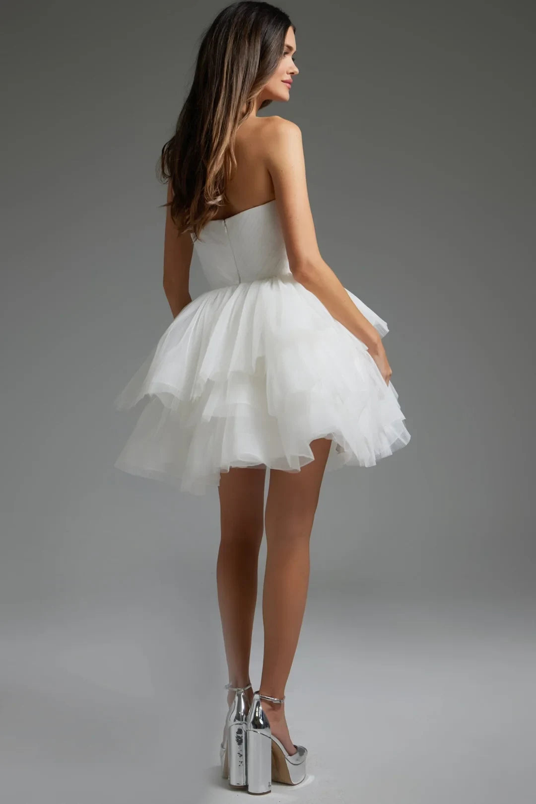 Charming Tulle A-Line Sweetheart Sleeveless Zipper Back Short Homecoming Dresses