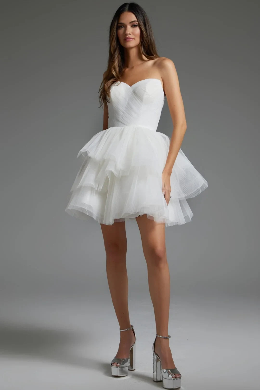 Charming Tulle A-Line Sweetheart Sleeveless Zipper Back Short Homecoming Dresses