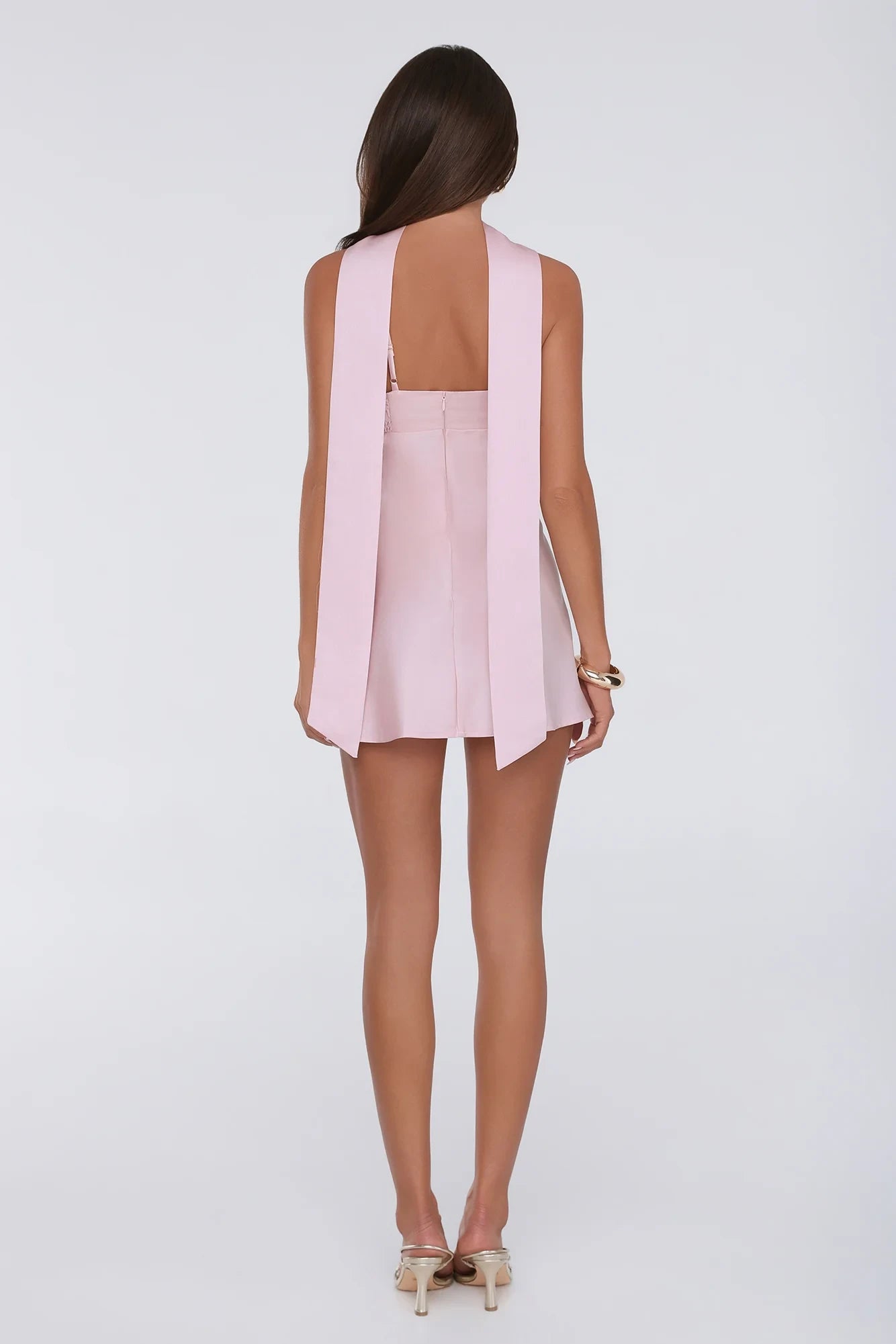 Chic Satin A-Line Sweetheart Sleeveless Open Back Mini Homecoming Dresses