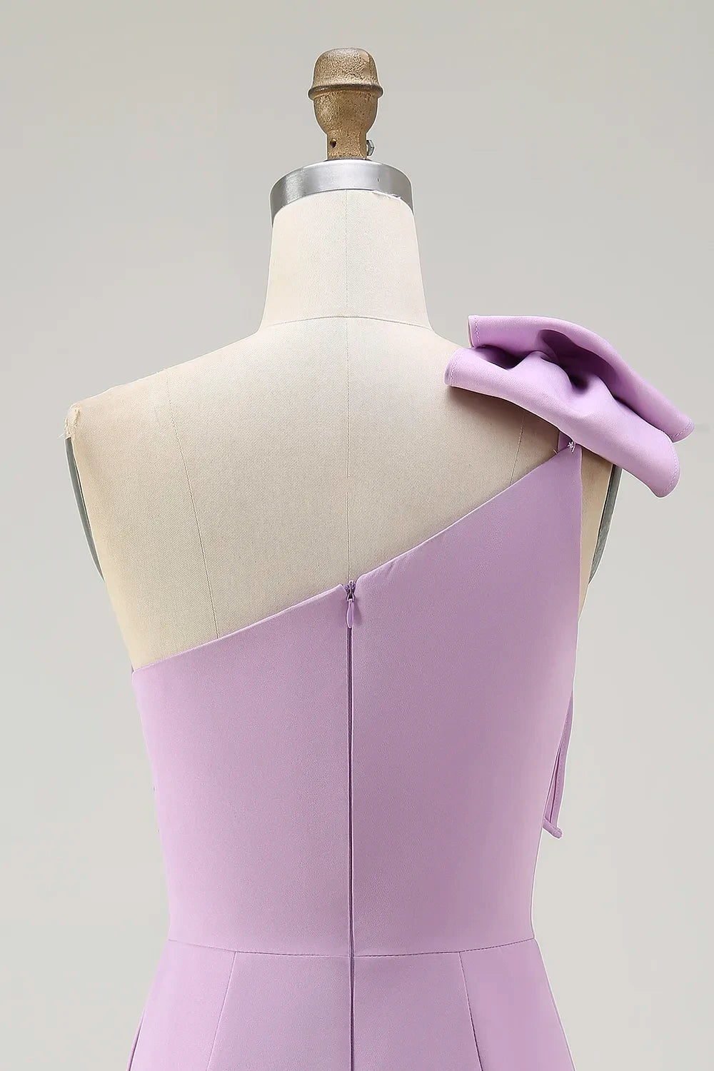 Chic Satin Sheath One-Shoulder Sleeveless Zipper Back Mini Homecoming Dresses