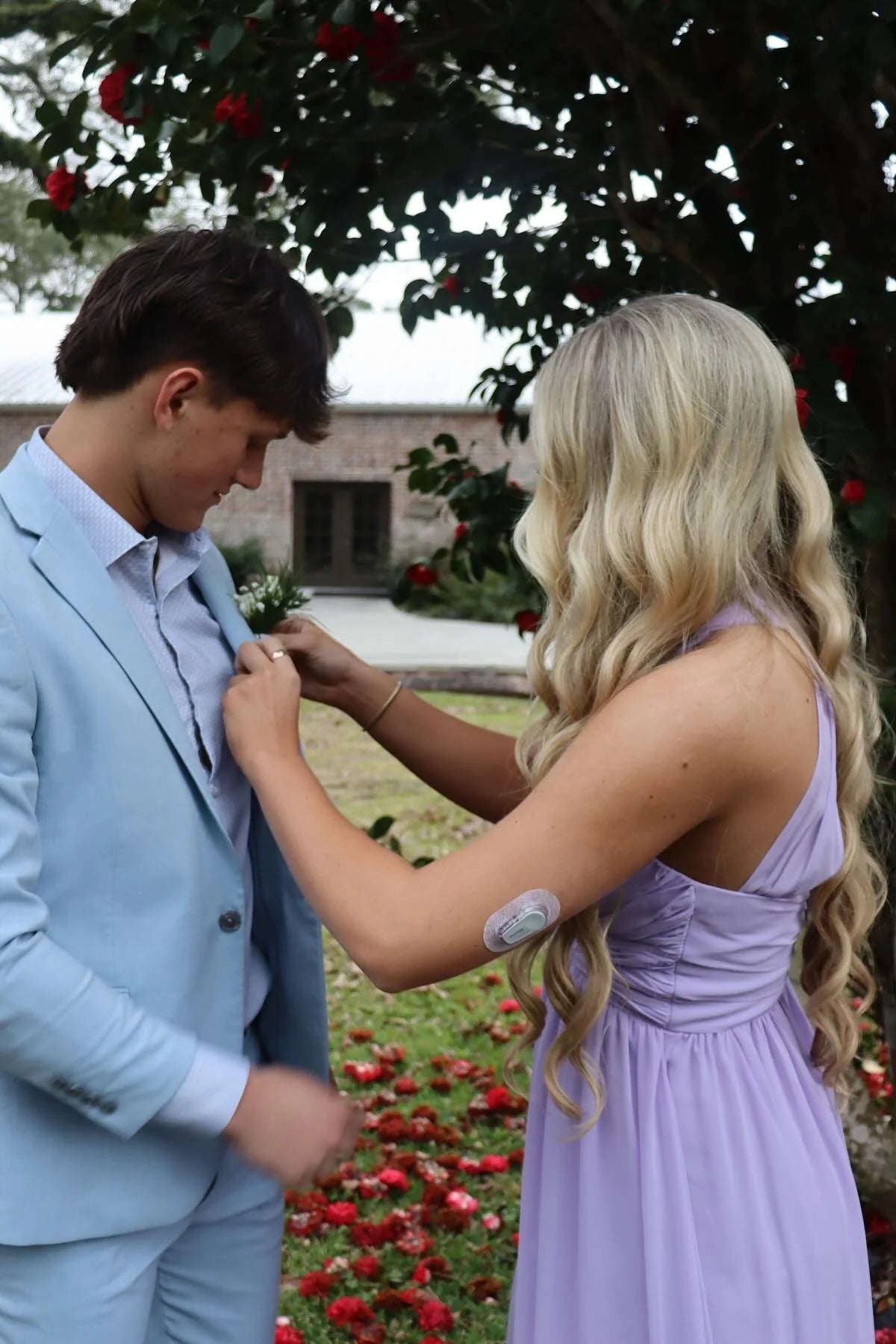 Chiffon Halter Prom Dress with Ruched Bodice, Open Back and Flowing Skirt