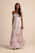 Blushing Pink Chiffon A-Line Sweetheart Floor-Length Bridesmaid Dress