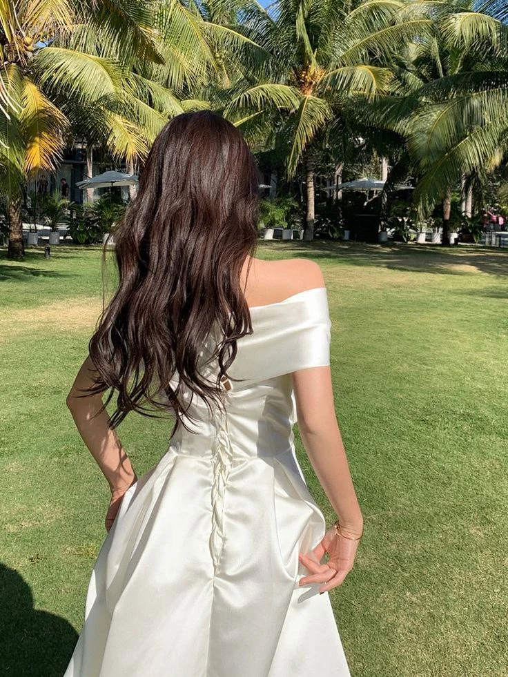 Elegant A-Line Off-Shoulder Short-Sleeve Corset-Back Bow Midi Satin Evening Dress