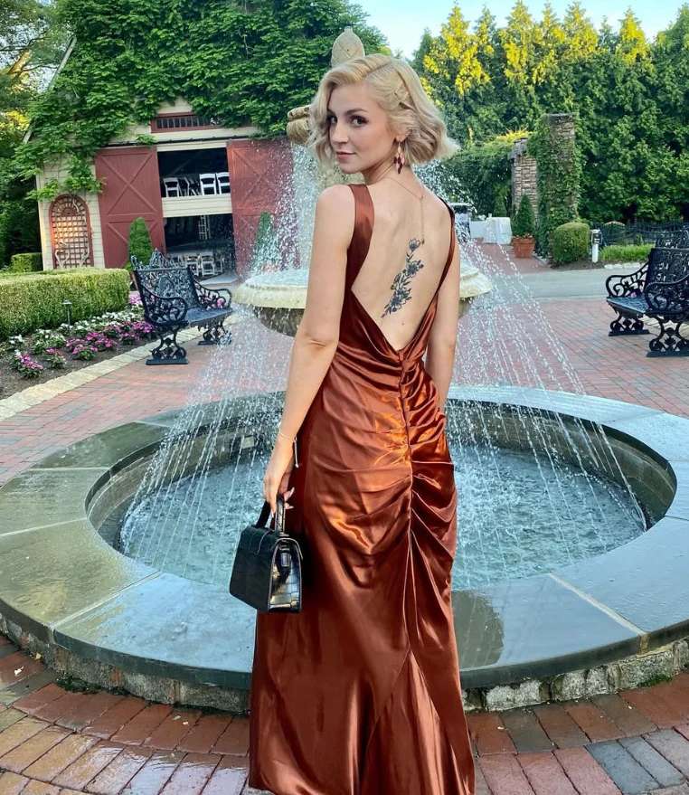 Elegant Mermaid Square Neck Open Back Hidden Zipper Floor-Length Satin Evening Dress