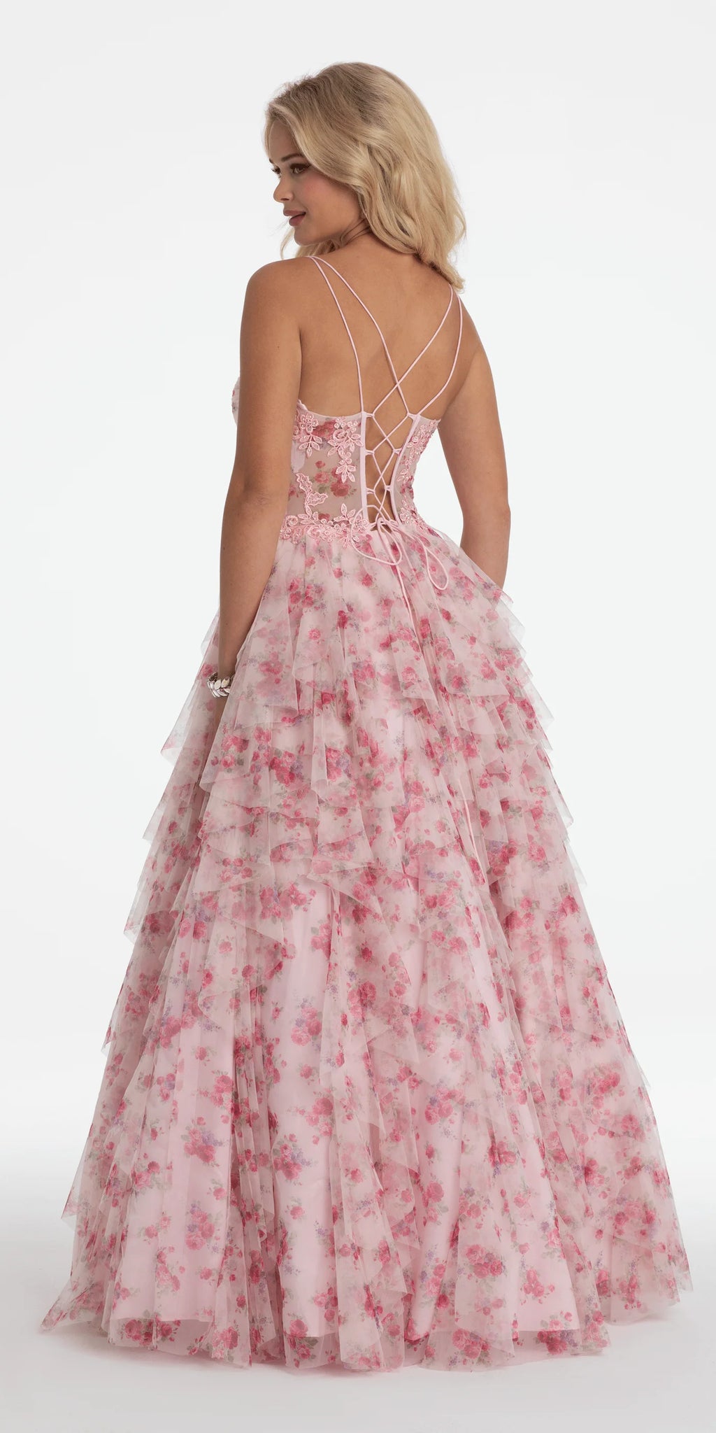 Blushing Pink Tulle Ball Gown Sweetheart Evening Dress