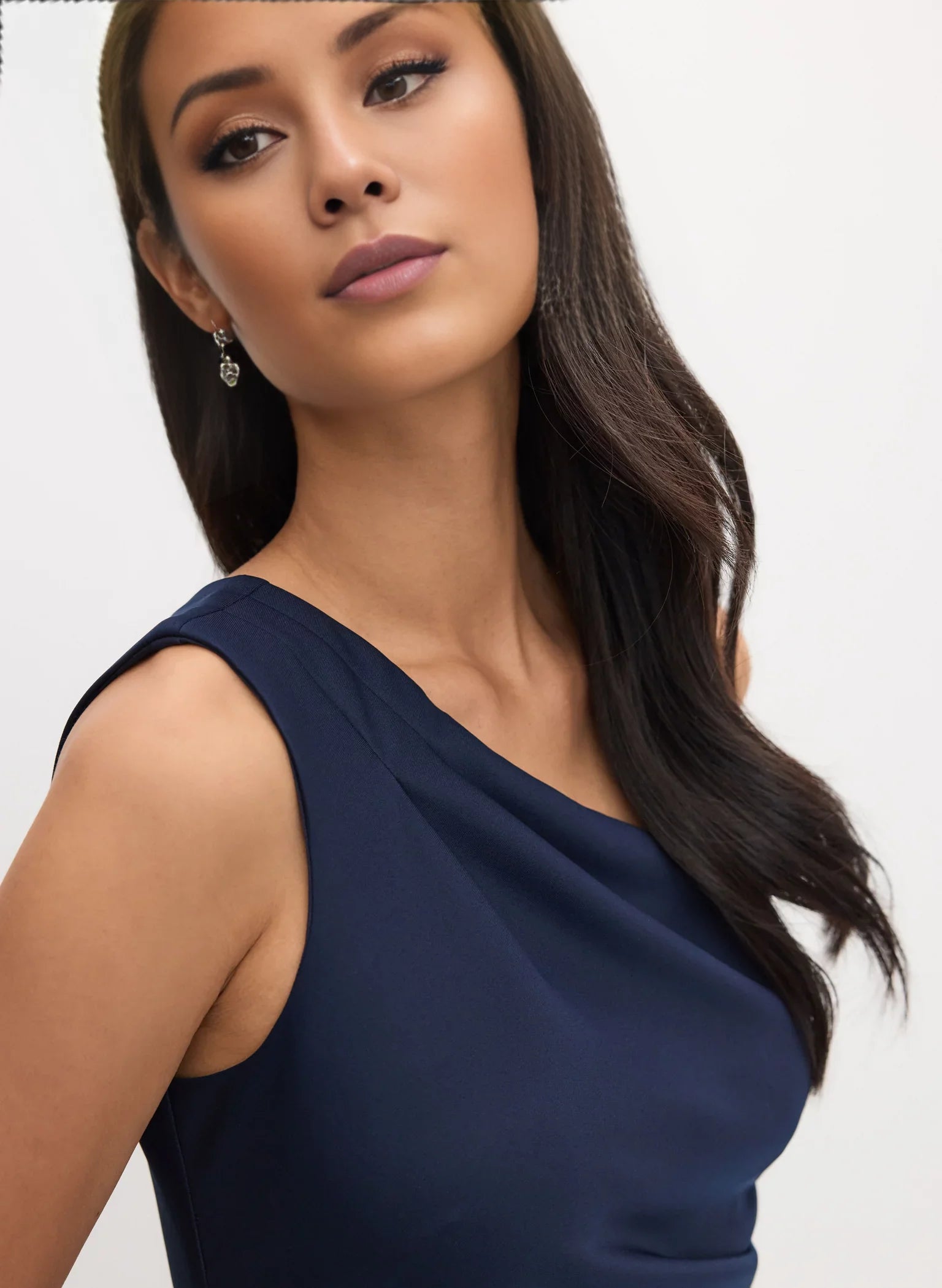 Fashion A-Line One-Shoulder Neck Sleeveless Ruffled Side-Slit Floor-Length Evening Dress