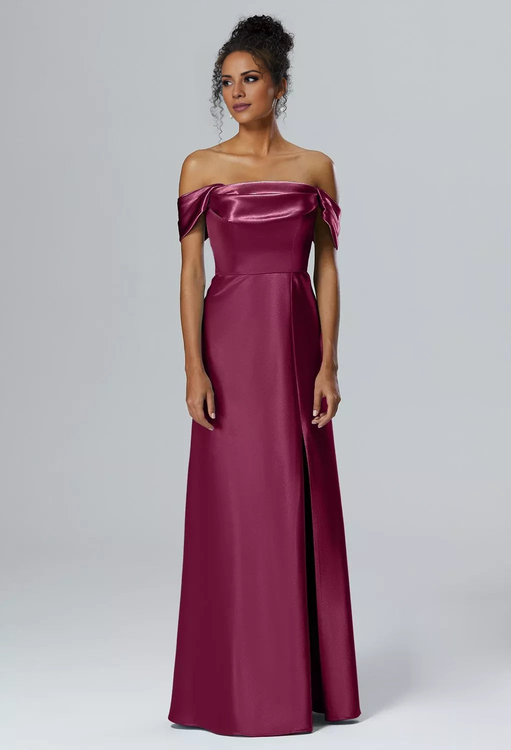 Vestidos de dama de honor de sirena, de moda, con un solo hombro, sin mangas, abertura lateral en la espalda, cremallera y largo hasta el suelo