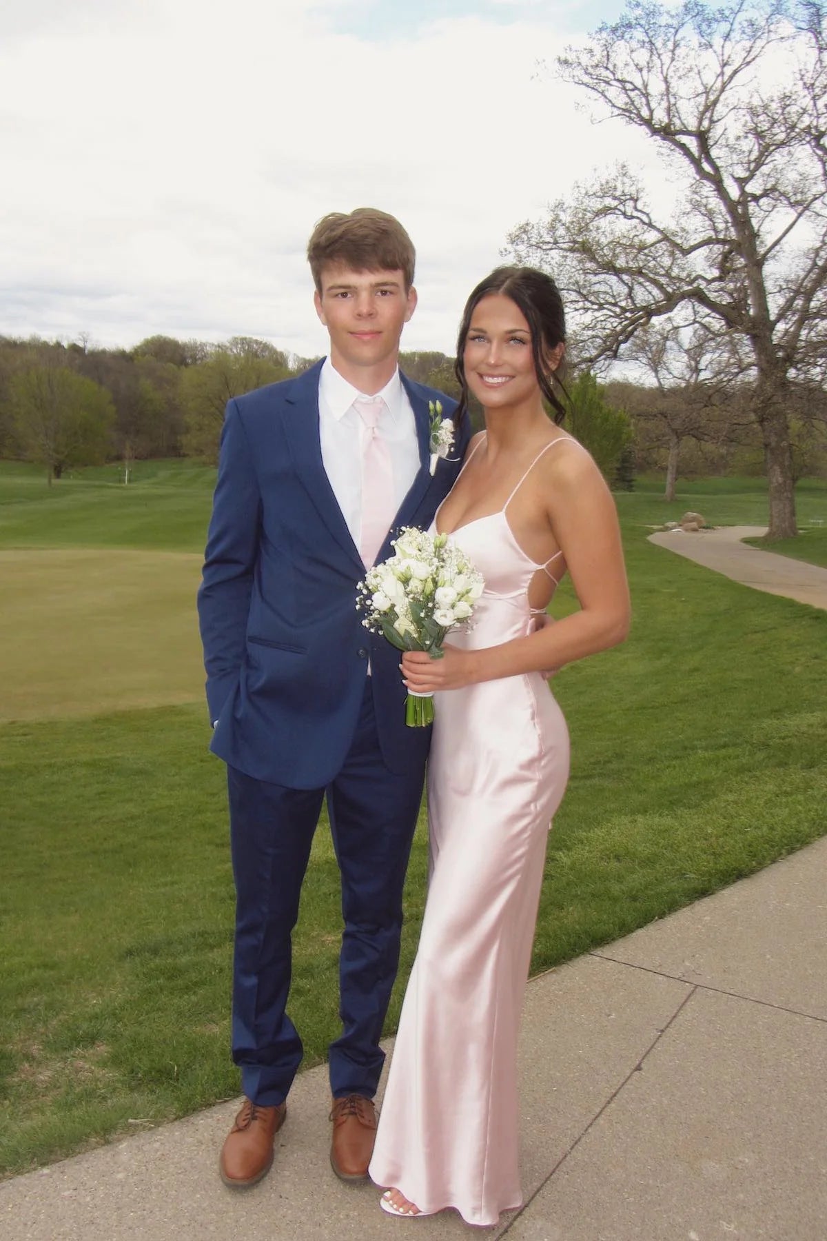 Lustrous Satin Prom Dresses with Delicate Spaghetti Straps, Crisscross Lace-Up Back Detail, Form-Fitting Mermaid Silhouette and Side Cutout Formal Gown