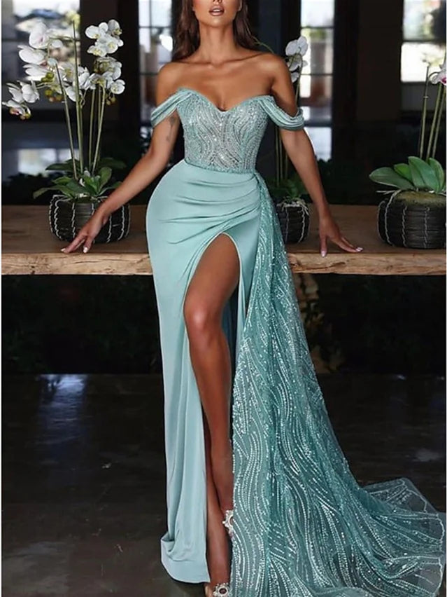 Mermaid/Trumpet Off Shoulder Sweetheart Palace Evening Dress