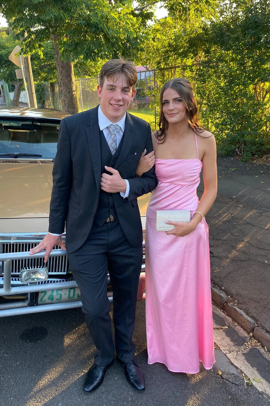 Pink Satin Ruched Spaghetti Strap Prom Dresses Slim Maxi Formal Evening Gown