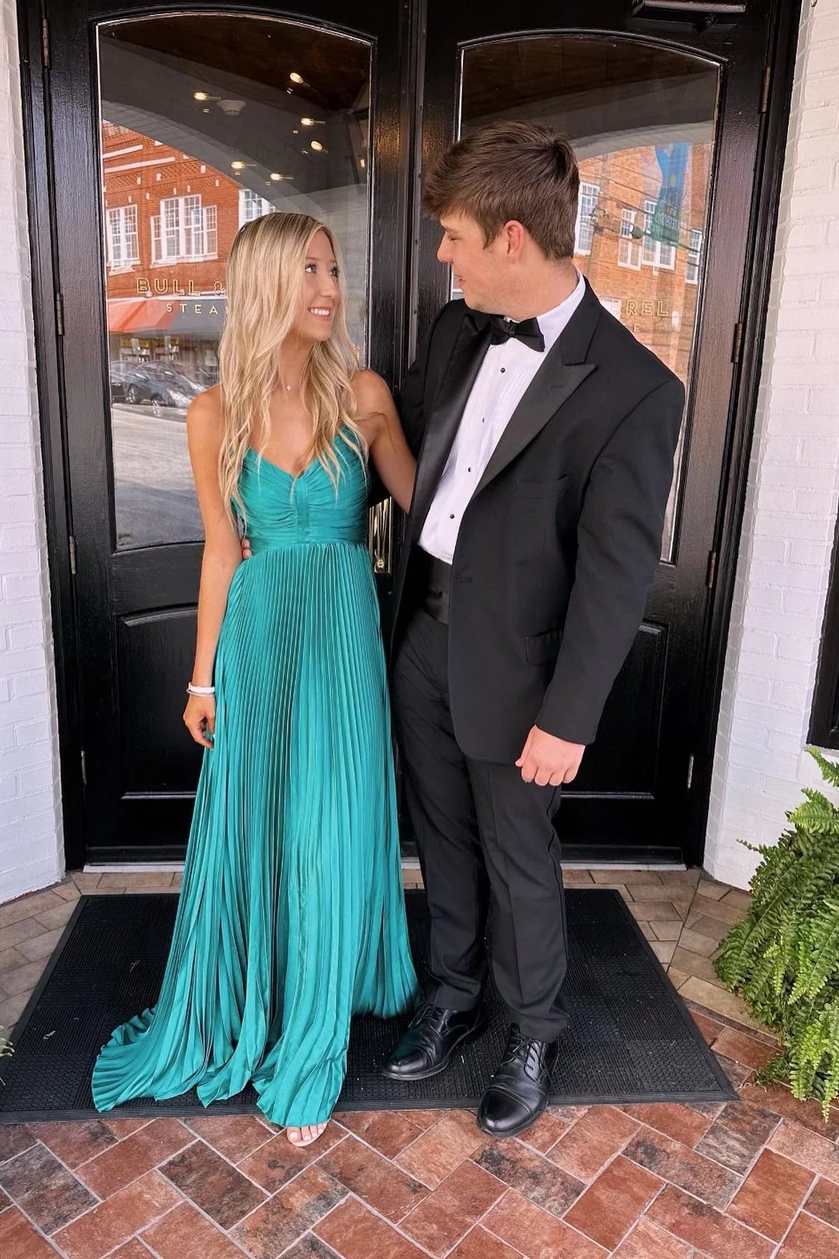Teal Satin A-Line Floor-Length Bridesmaid Dress with Ruched Sweetheart Bodice