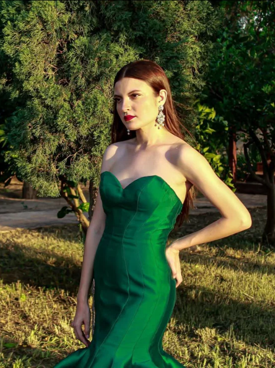 Regal Strapless Sweetheart Tiered Ruffle Mermaid Floor-Length Evening Dress