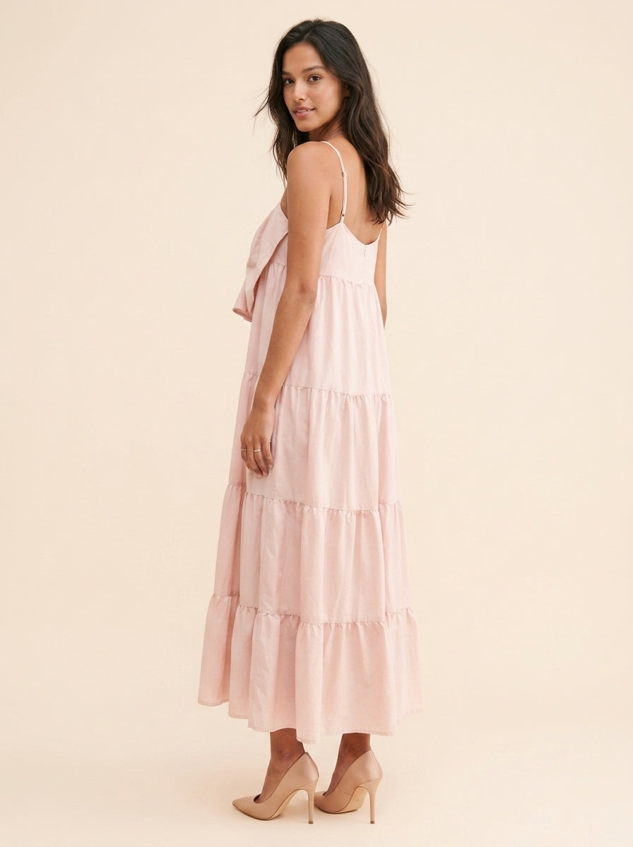 Romantic Chiffon A-Line Sweetheart Neck Sleeveless Straight Back Ankle-Length Bow Evening Dresses