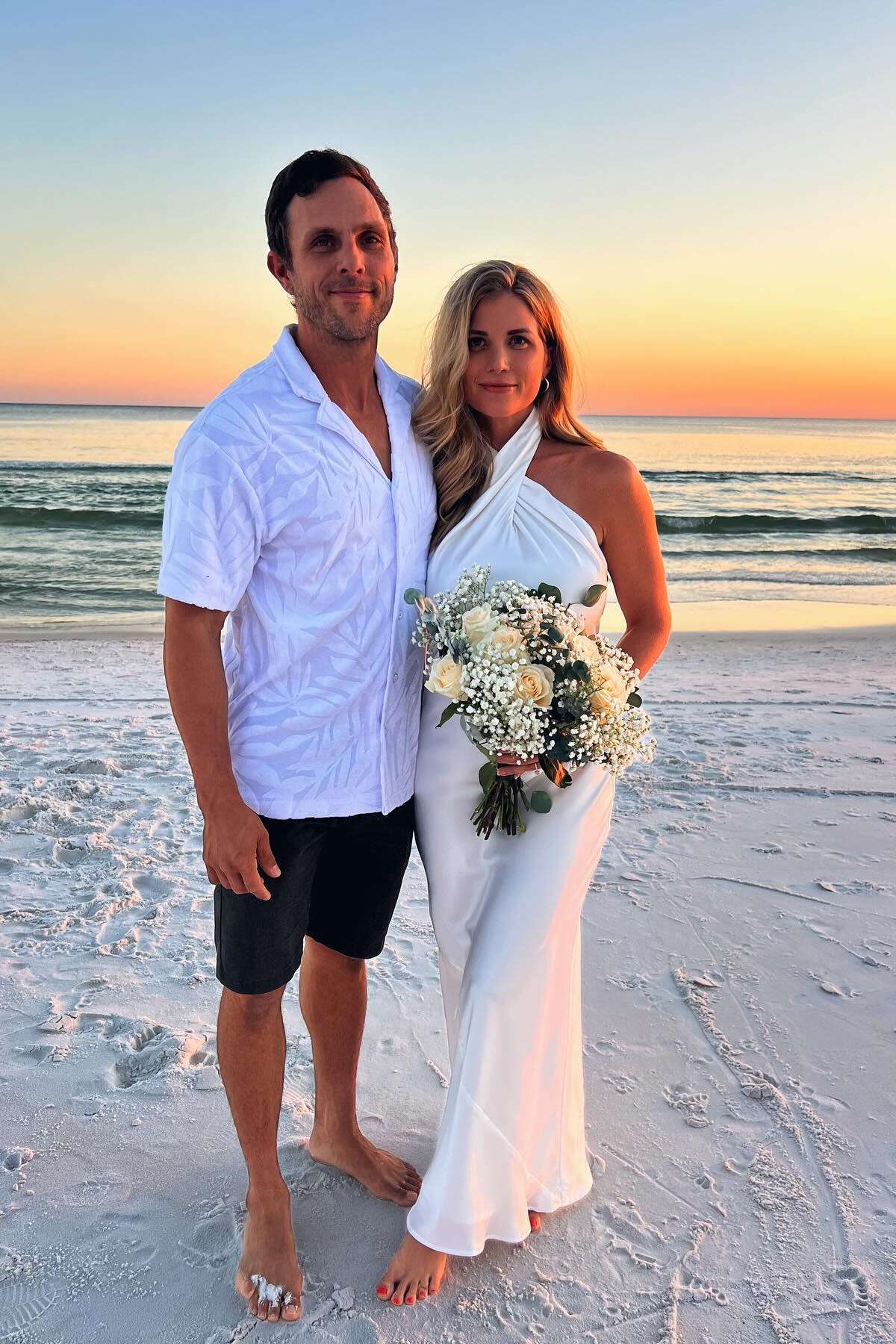 Satin Halter Prom Dress with Twist Front, Open Back & Floor-Length Silhouette