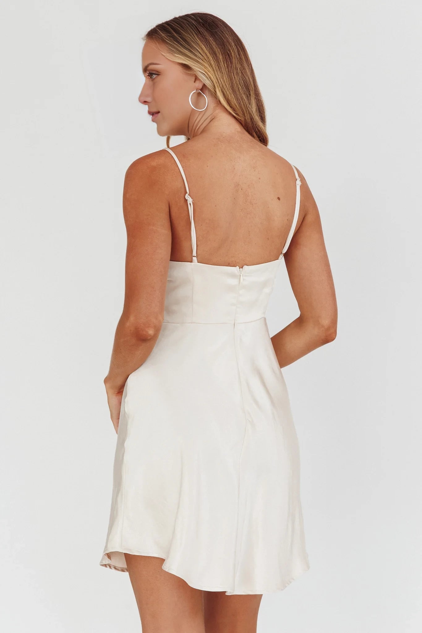 Sexy Sheath/Column Square Neck Sleeveless Back Zip Short/Mini Homecoming Dress