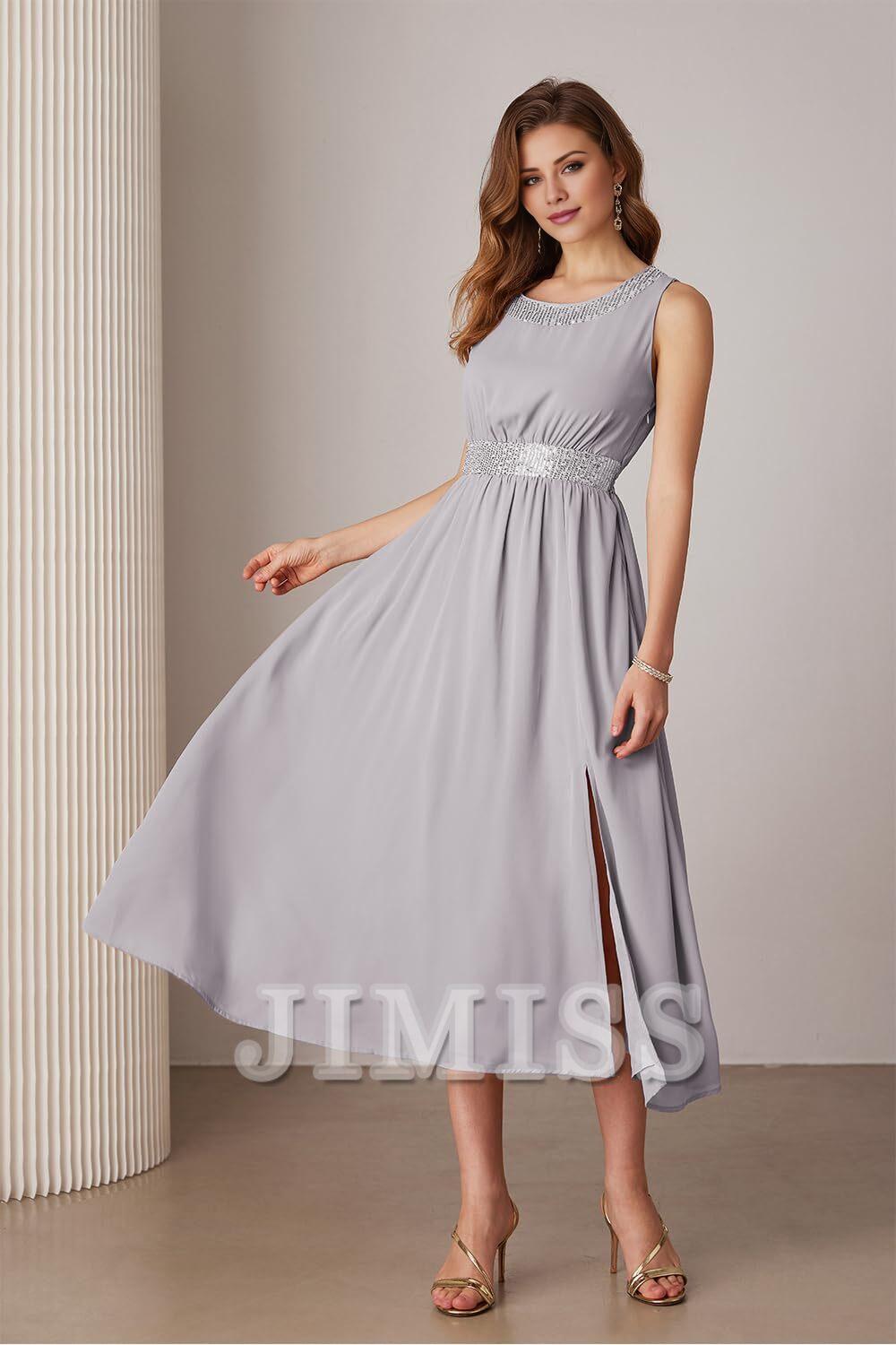 Sequined mother of the bride dresses wedding party cocktail party dress two-piece sequined dress set