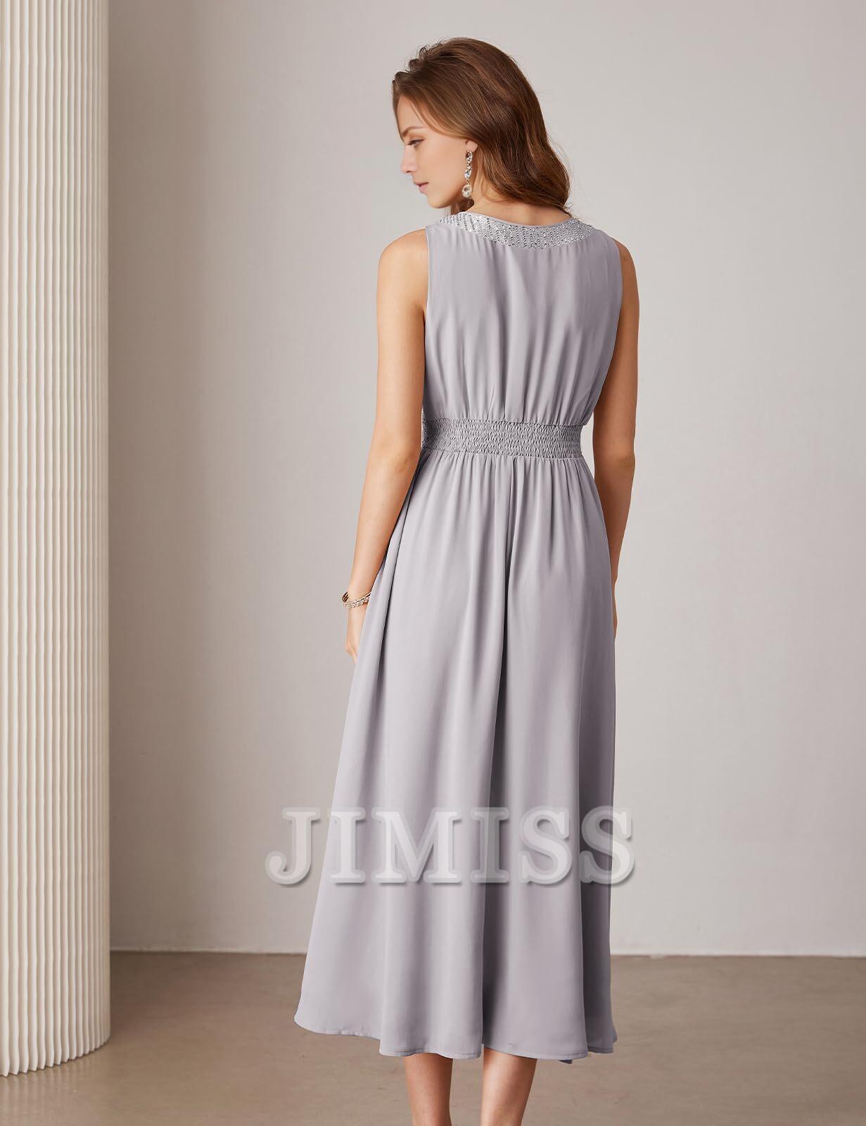 Sequined mother of the bride dresses wedding party cocktail party dress two-piece sequined dress set